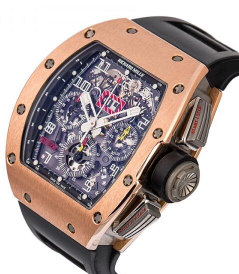 Richard Mille Replica Watch RM-011 Felipe Massa Gold MON